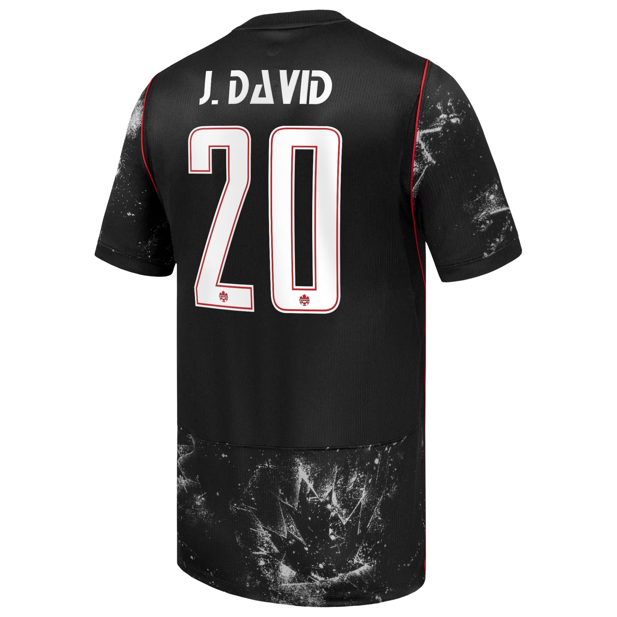 Jonathan David Canada Soccer Custom 2026 Away Match Authentic Jersey - Black - Jersey Teams World