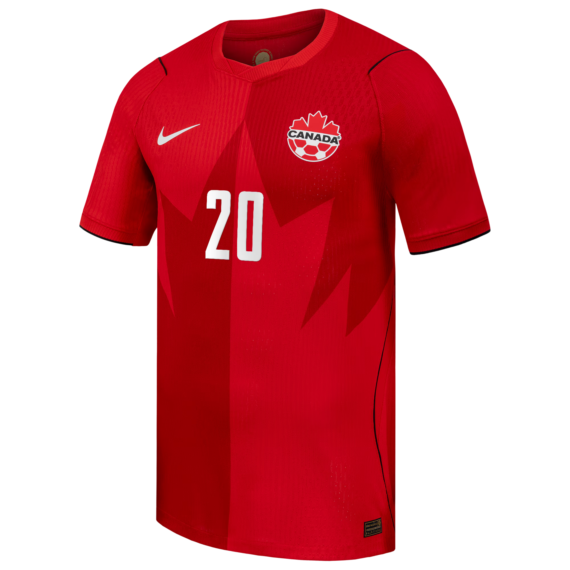 Jonathan David Canada Soccer Custom 2026 Home Match Authentic Jersey - Red - Jersey Teams World