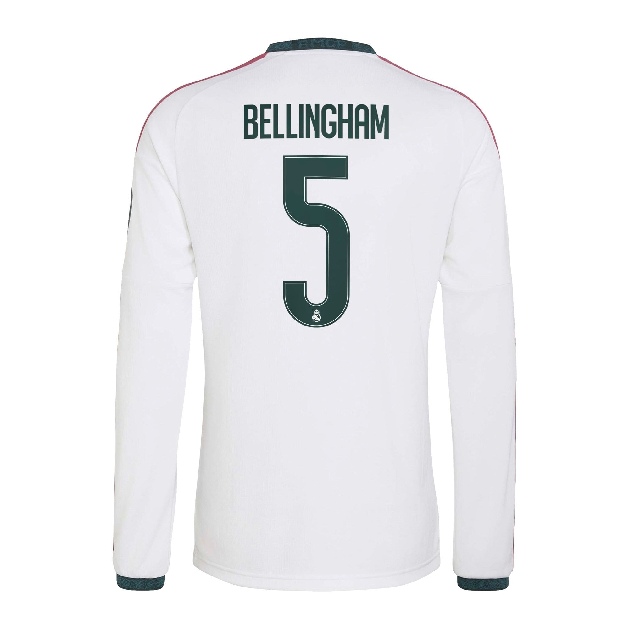 Jude Bellingham Real Madrid Jerseys Teams 2026/27 Home  Long Sleeve Shirt - White