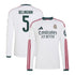 Jude Bellingham Real Madrid Jerseys Teams 2026/27 Home  Long Sleeve Shirt - White