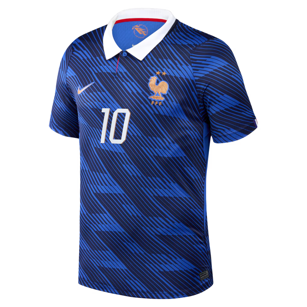 Kylian Mbappé France National Team Custom 2026 Home Stadium Replica Jersey - Blue - Jersey Teams World