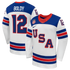 Matthew Boldy #12 USA Hockey 2026 Away Jersey - Jerseys TeamsWhite - Jerseys Teams