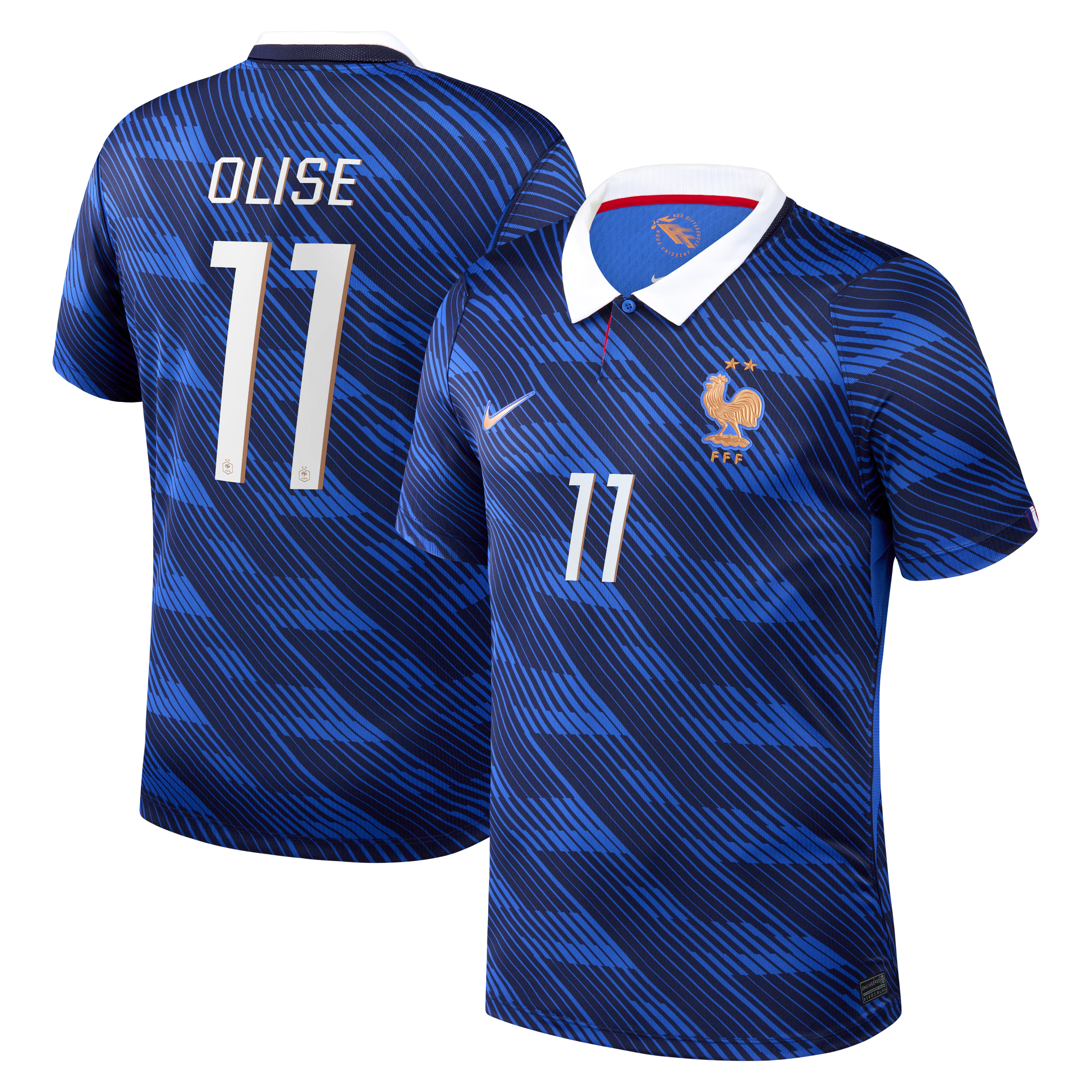 Michael Olise France National Team Jerseys Teams 2026 Home Stadium  Jersey - Blue