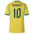 Neymar Jr. #10 Brazil National Team Custom 2026 Home Stadium Replica Jersey – Yellow - Jersey Teams World