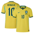 Neymar Jr. #10 Brazil National Team Custom 2026 Home Stadium Replica Jersey – Yellow - Jersey Teams World