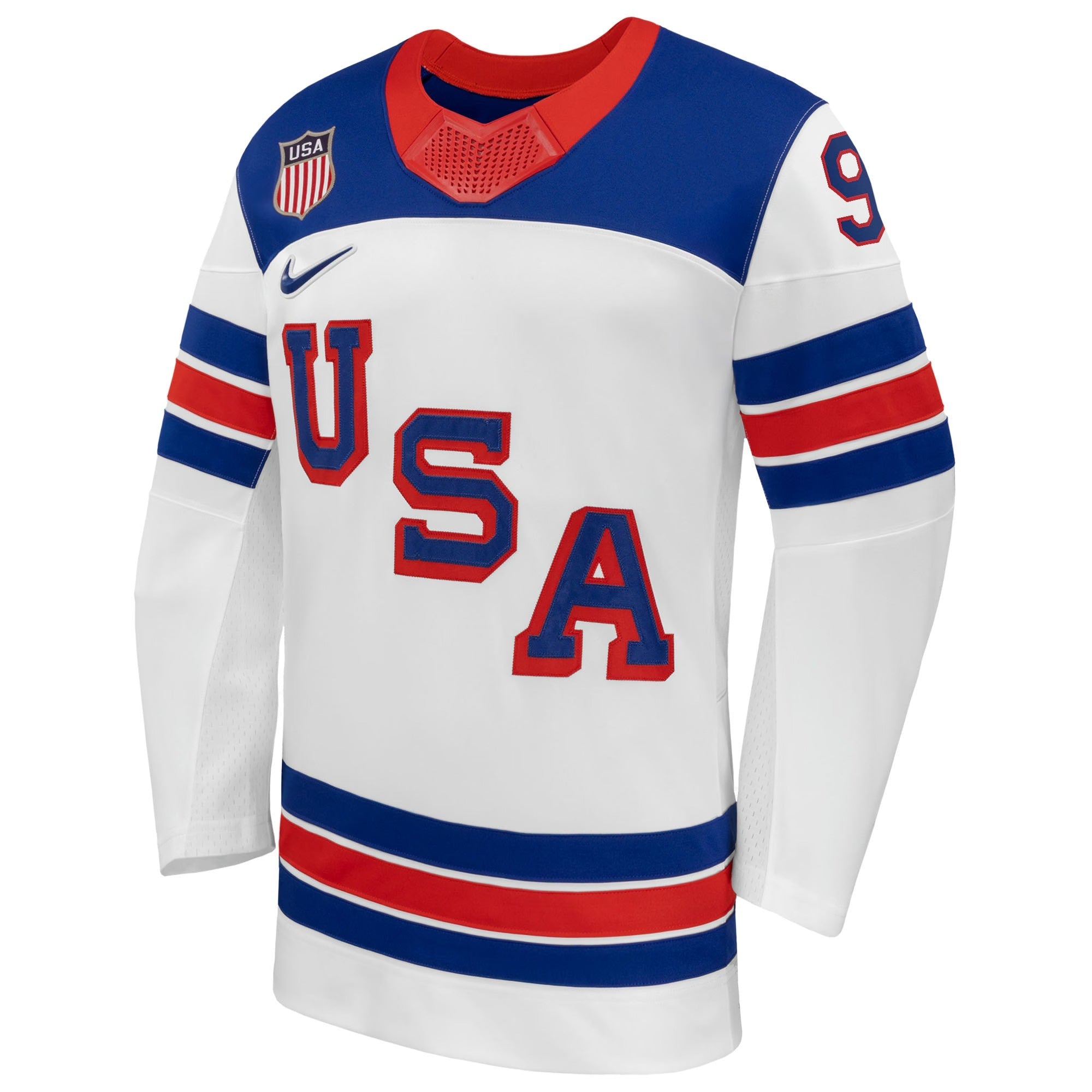 Jerseys TeamsJack Eichel #9 USA Hockey 2026 Away Jersey - White - Jerseys Teams