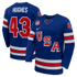 Jerseys TeamsQuinn Hughes #43 USA Hockey 2026 Home Jersey - Royal Blue - Jerseys Teams
