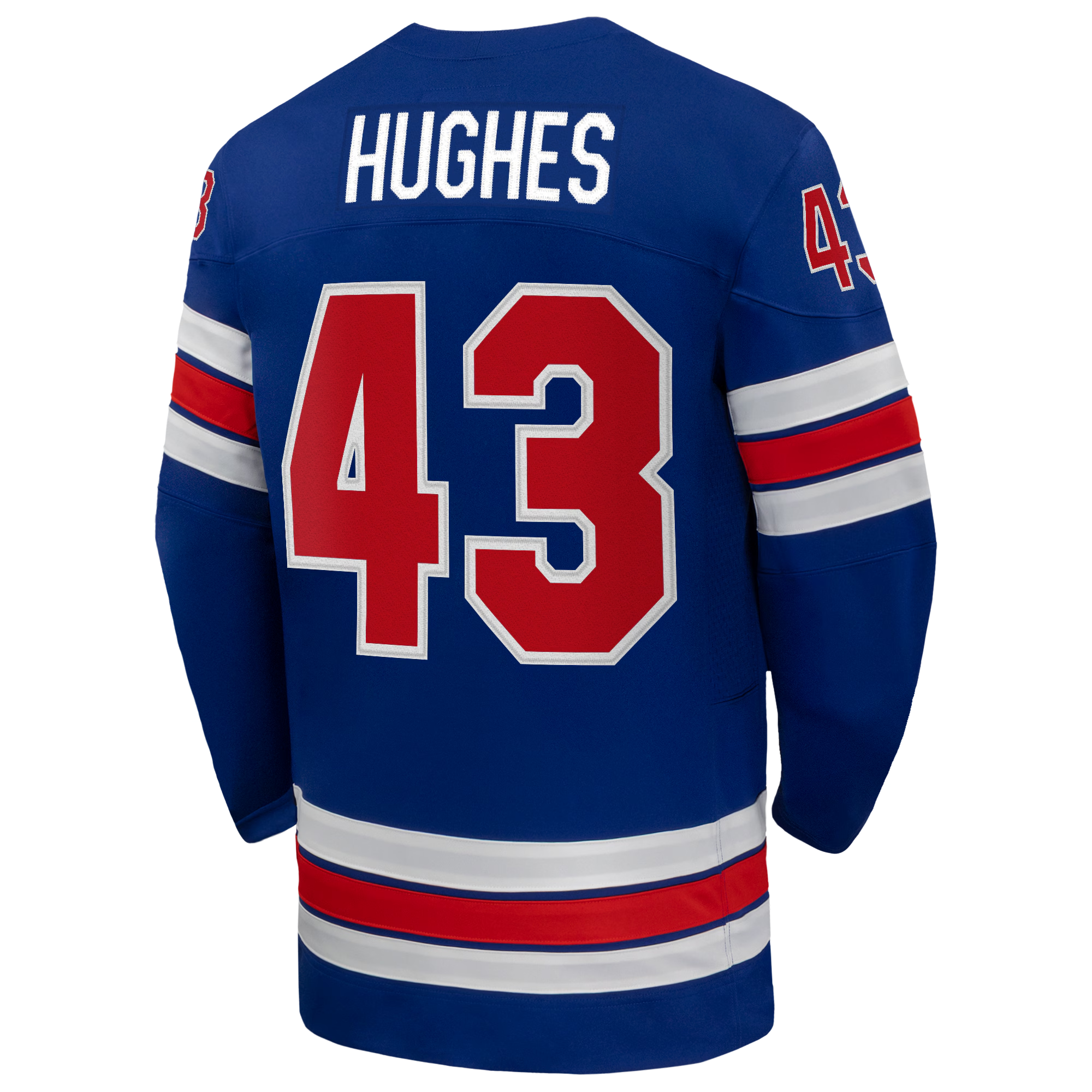 Jerseys TeamsQuinn Hughes #43 USA Hockey 2026 Home Jersey - Royal Blue - Jerseys Teams