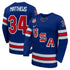 Jerseys TeamsUSA Hockey Authentic 2026 Home Supporter Edition Jersey – Auston Matthews #34 – Royal Blue - Jerseys Teams