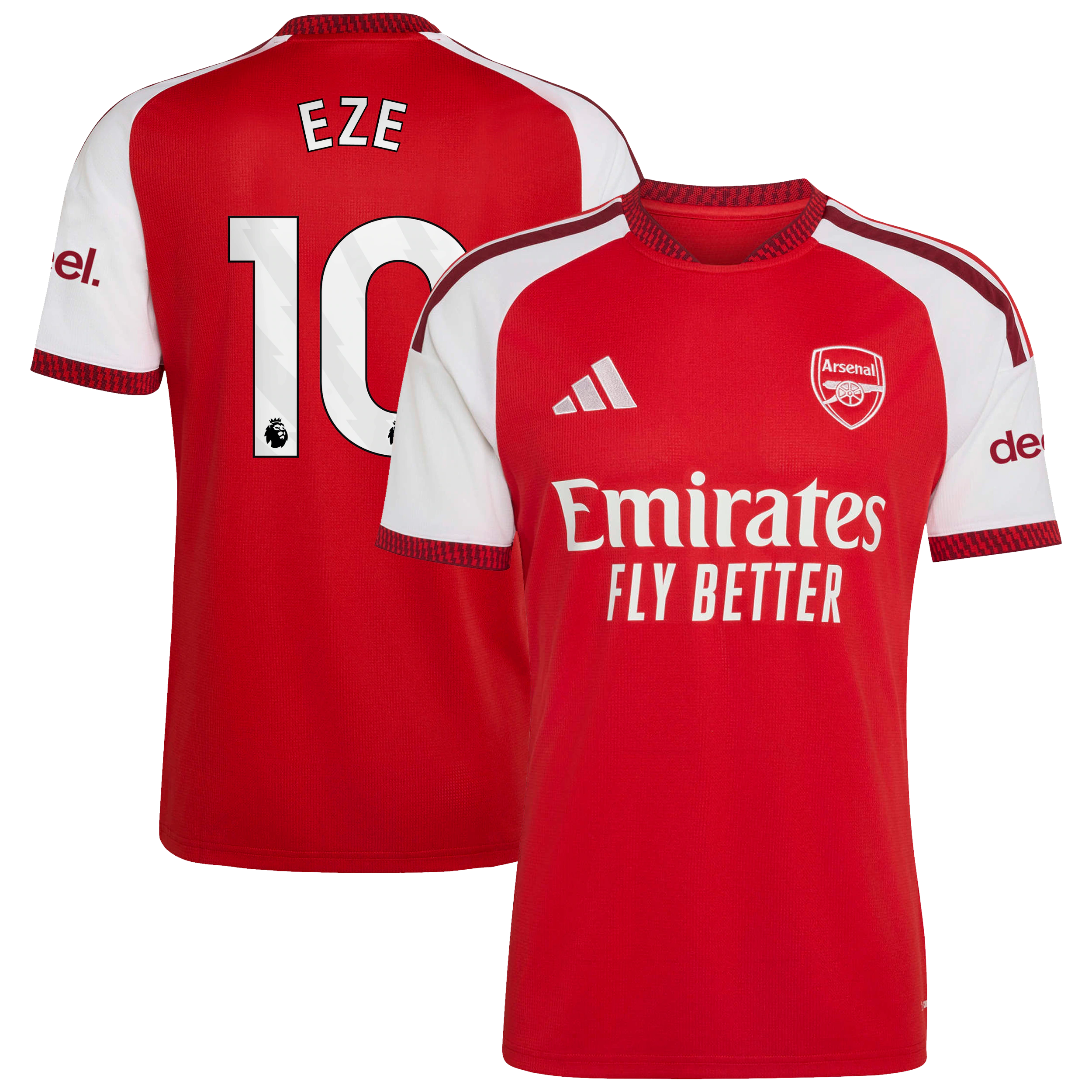 Official Eberechi Eze Arsenal Jerseys Teams 2026/27 Home  Jersey - Red Soccer Gear