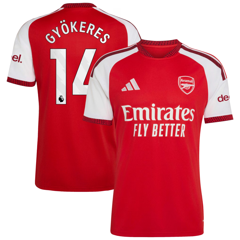 Official Viktor Gyökeres Arsenal Jerseys Teams 2026/27 Home  Jersey - Red Striker Soccer Gear