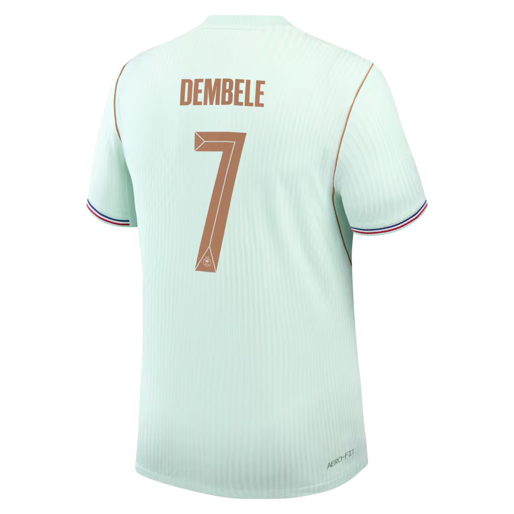 Ousmane Dembélé France National Team Jerseys Teams 2026 Away Match  Jersey - Green