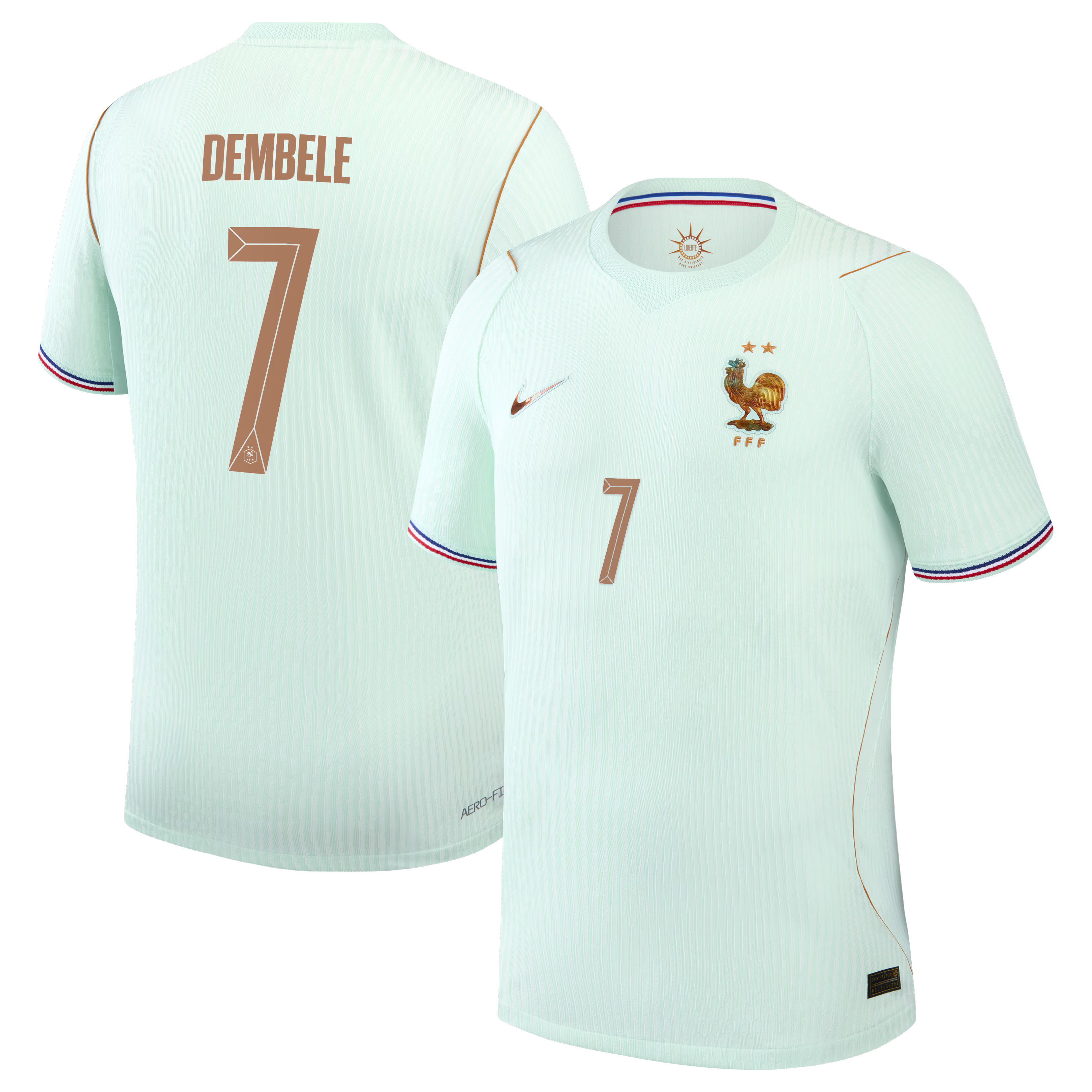 Ousmane Dembélé France National Team Jerseys Teams 2026 Away Match  Jersey - Green