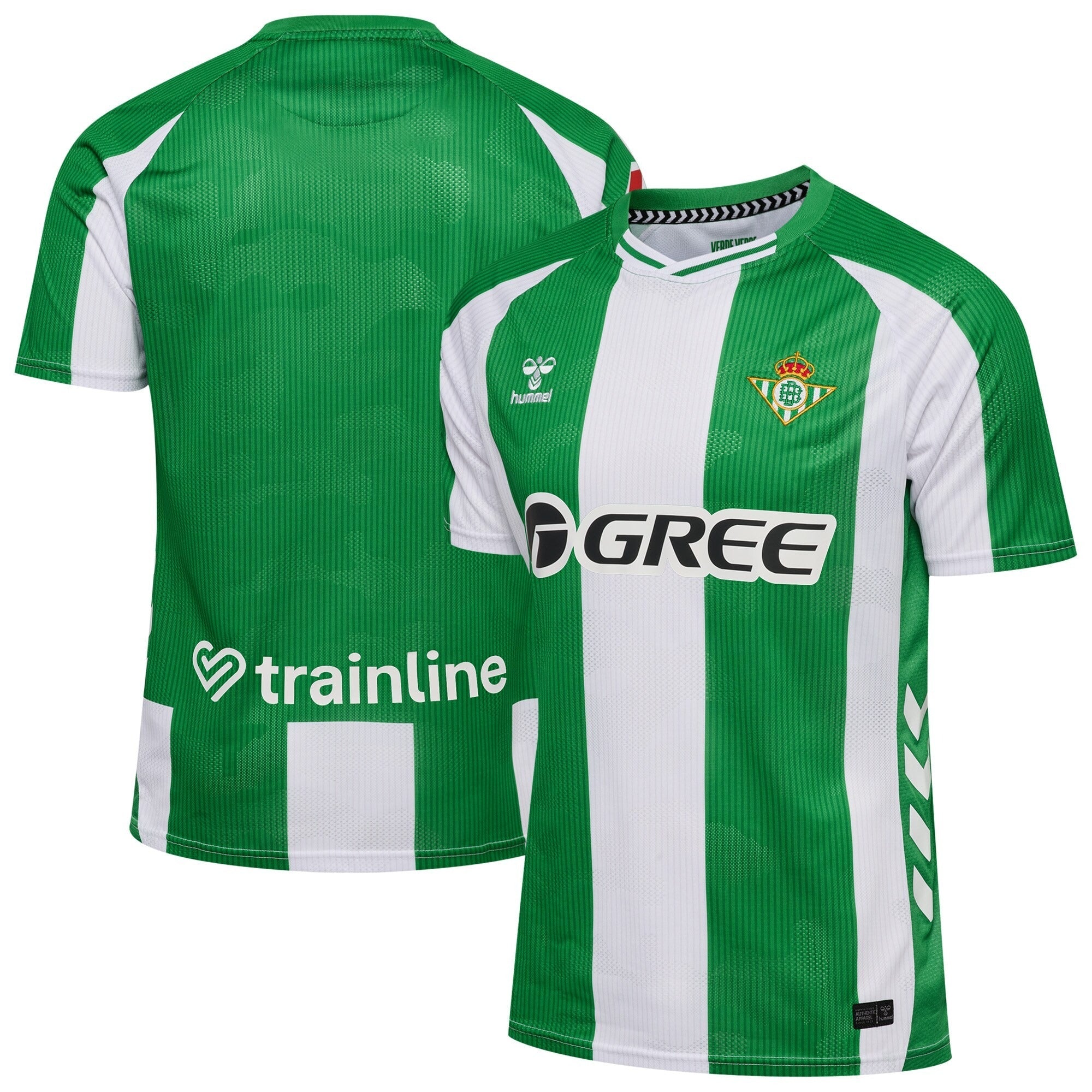 Real Betis Hummel Unisex Home 2025/26 Custom Jersey - Green - Jerseys Teams