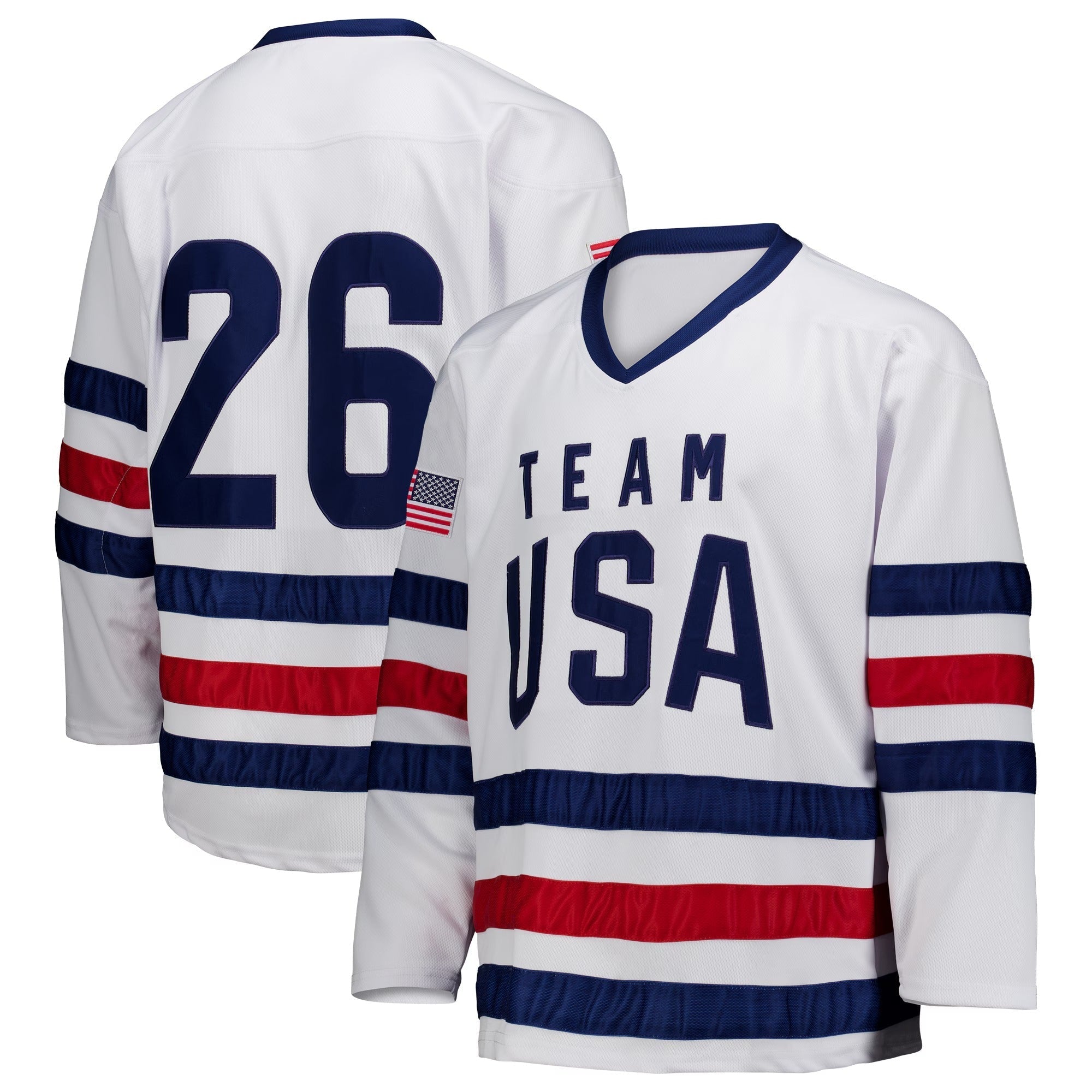 Team USA Unisex Elite Ice Hockey Jersey – Limited Edition – White/Navy/Red - Jerseys Teams