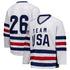 Team USA Unisex Elite Ice Hockey Jersey – Limited Edition – White/Navy/Red - Jerseys Teams