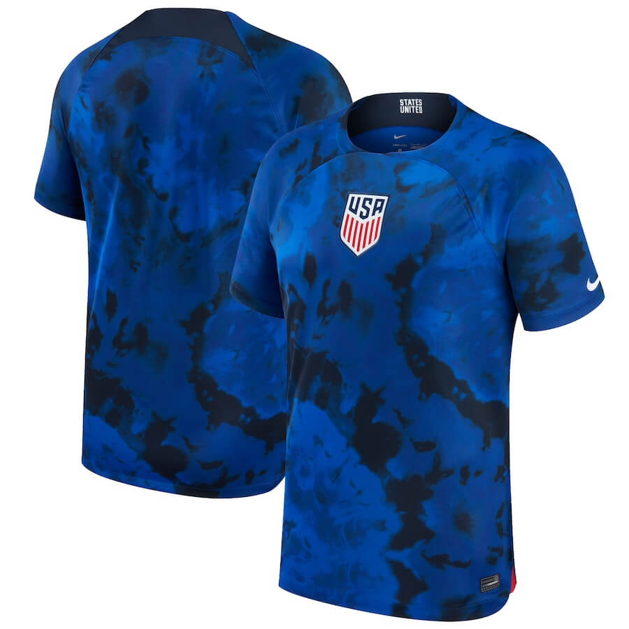 USA National Team Away Stadium Shirt 2022  customized Jersey Unisex - Blue - Jerseys Teams