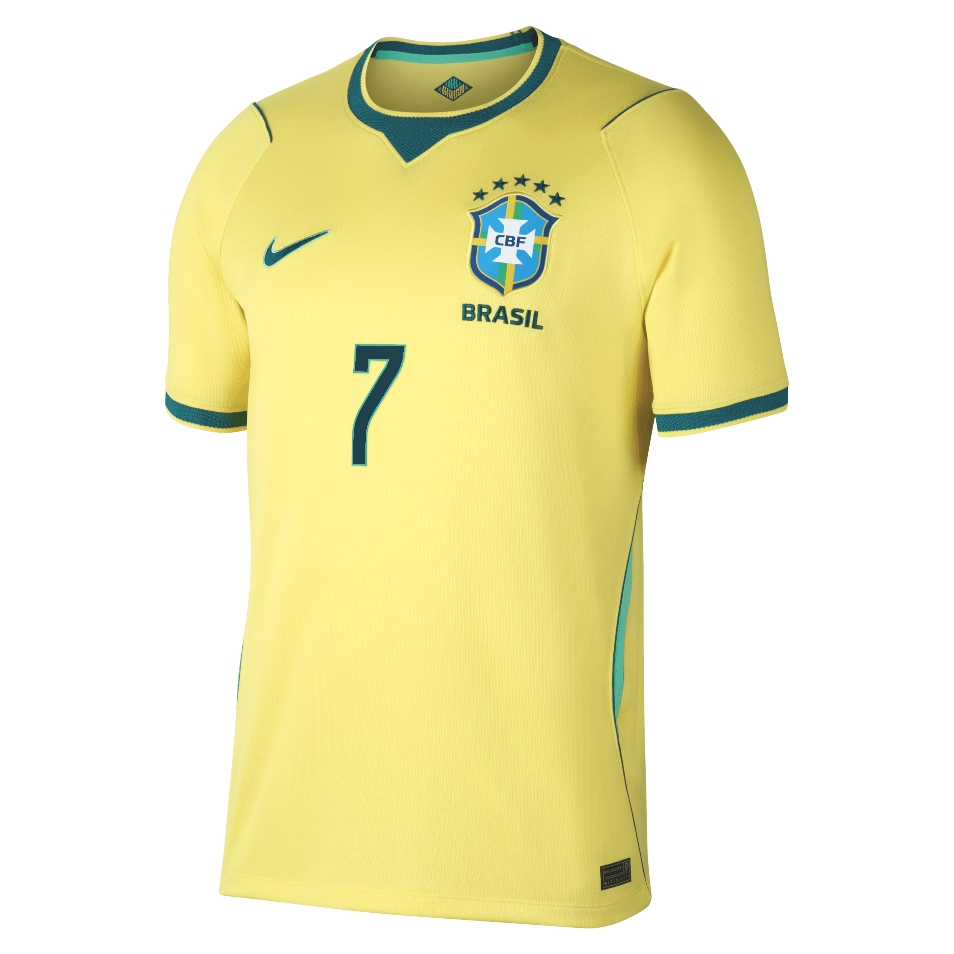 Vini Jr. Brazil National Team Custom 2026 Home Stadium Jersey - Yellow - Jersey Teams World