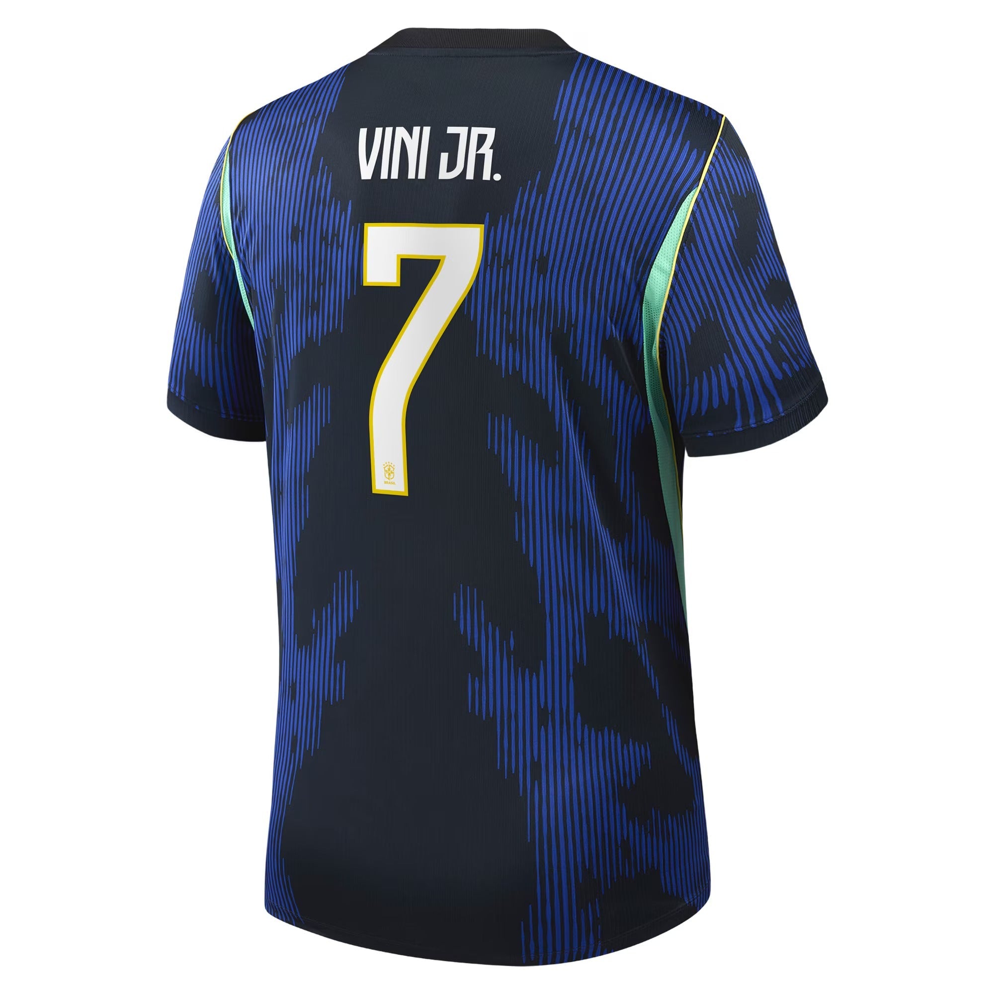 Vinicius Junior Brazil National Team Jordan Brand 2026 Away Stadium Jersey - Blue - Jersey Teams World