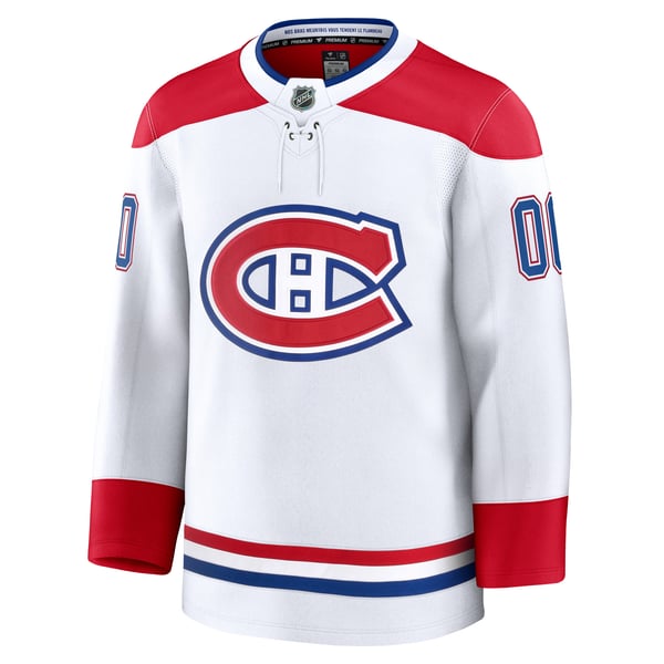 Jerseys Teams Montreal Canadiens Fanatics Away Premium Custom Jersey - White
