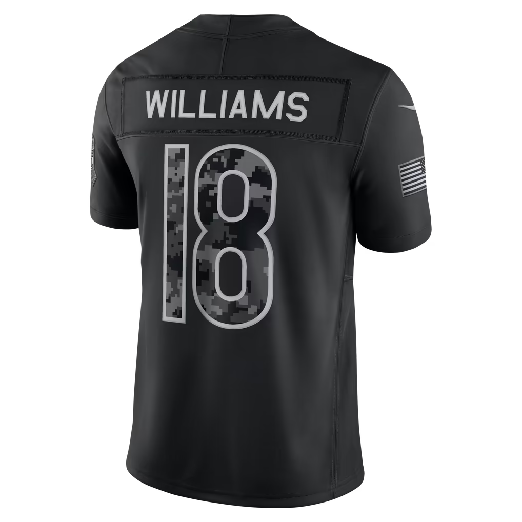 Caleb Williams Chicago Bears Jerseys Teams 2026 Salute to Service Stitched Limited Jersey - Black