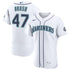 Matt Brash Seattle Mariners Jerseys Teams Home 50th Season Authentic Jersey - White