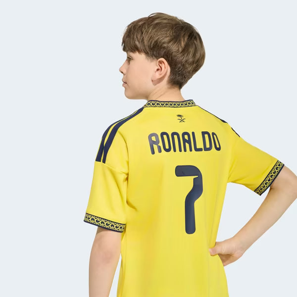 Cristiano Ronaldo Al-Nassr FC Jerseys Teams Youth 2026/27 Home Replica Jersey - Yellow