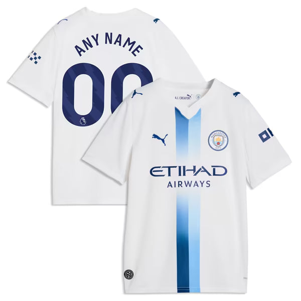 Manchester City Jerseys Teams Youth 2026/27 Third Replica Custom Jersey - White