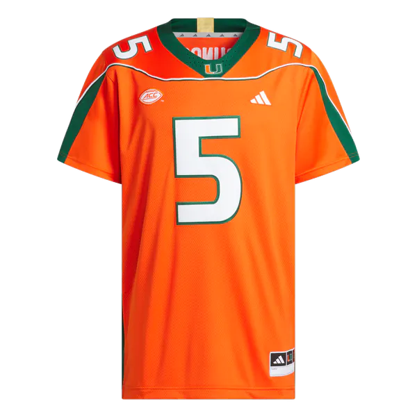 Andre Johnson Miami Hurricanes Jerseys Teams Home It's Back Premier Jersey - Orange