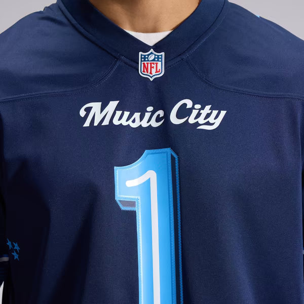 Cameron Ward Tennessee Titans Nike 2026 Rivalries Collection Game Jersey - Navy