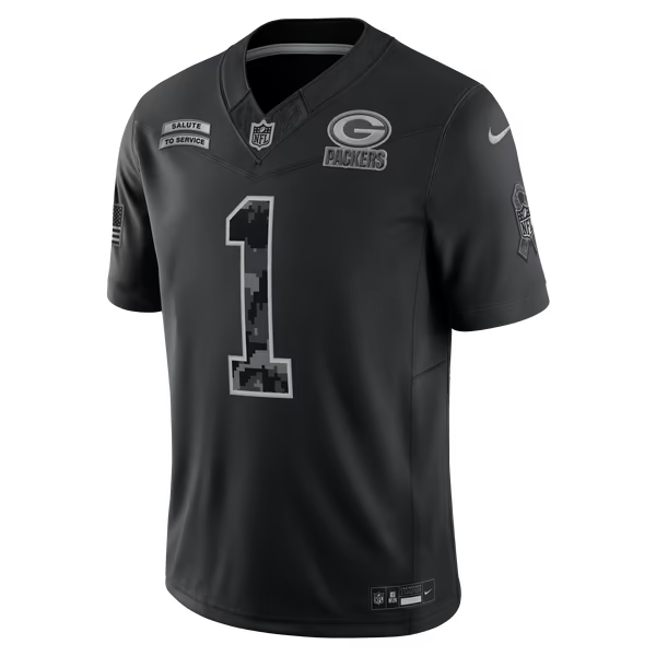 Micah Parsons Green Bay Packers Jerseys Teams 2026 Salute to Service Stitched Limited Jersey - Black