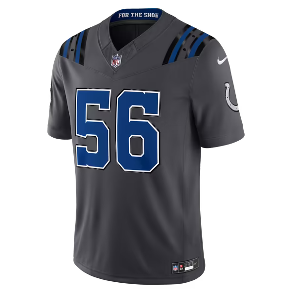Quenton Nelson Indianapolis Colts Nike 2026 Rivalries Collection Stitched Limited Jersey - Anthracite