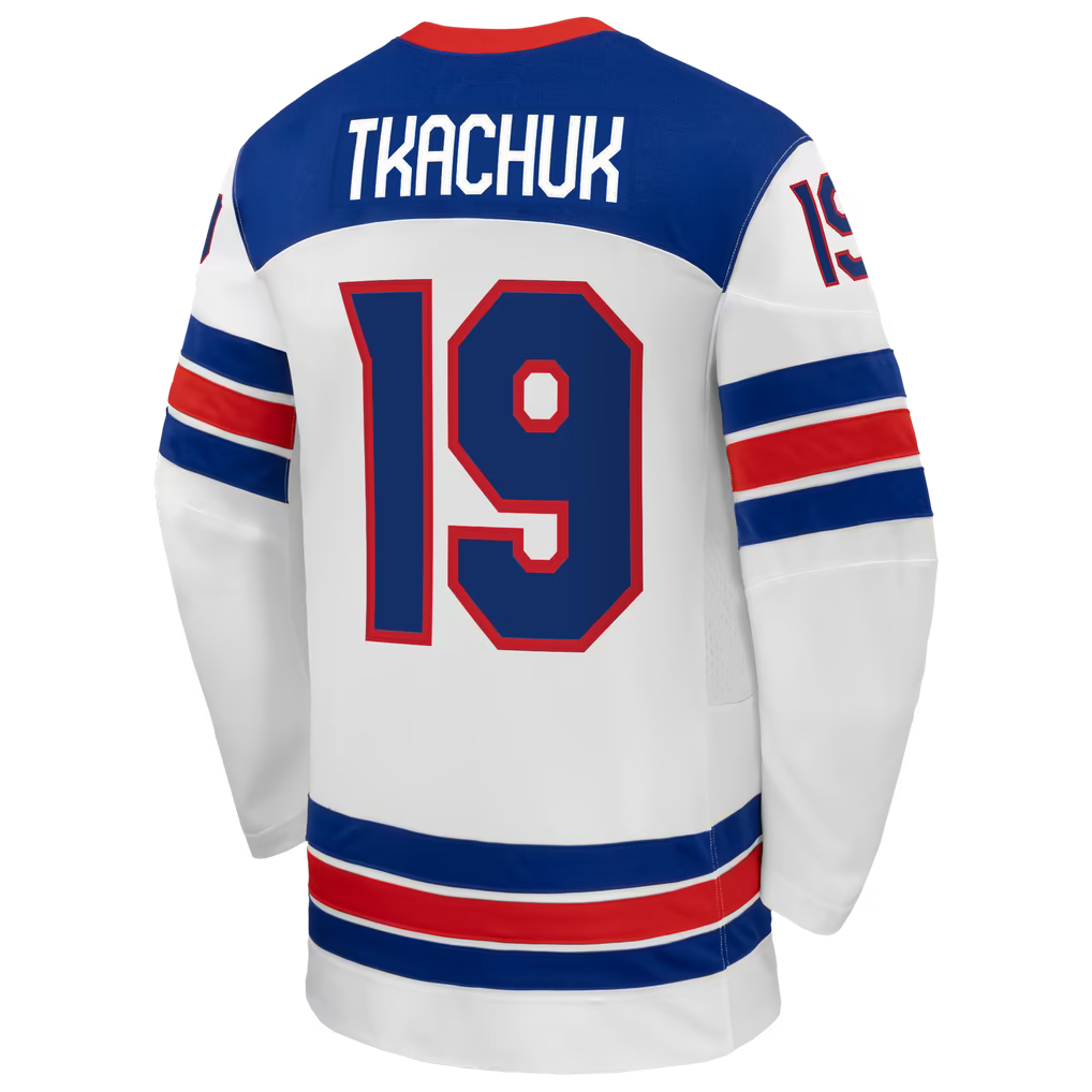 Jerseys Teams Matthew Tkachuk Nike US Hockey 2026 Away Jersey