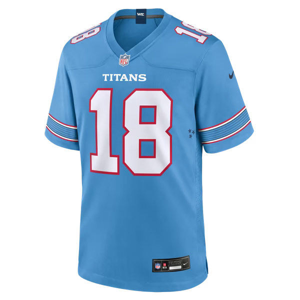 Cordale Flott Tennessee Titans Jerseys Teams Team Game Jersey - Light Blue