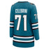 Jerseys Teams Women's Fanatics Macklin Celebrini Teal Sharks Jersey