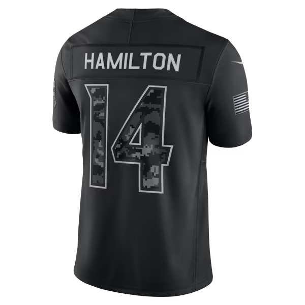Kyle Hamilton Baltimore Ravens Jerseys Teams 2026 Salute to Service Stitched Limited Jersey - Black