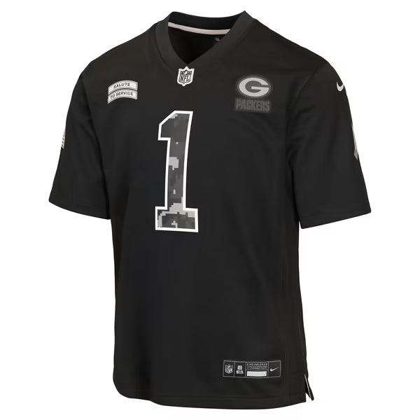 Micah Parsons Green Bay Packers Jerseys Teams Youth 2026 Salute to Service Game Jersey - Black