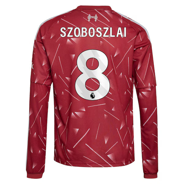 Adidas Liverpool 2026/27 Home Replica Custom Long Sleeve Jersey Red