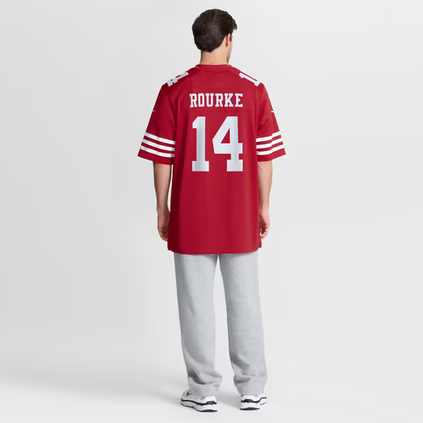 Kurtis Rourke San Francisco 49ers Jerseys Teams Team Game Jersey - Scarlet