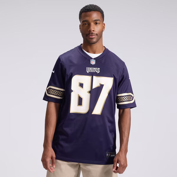 T.J. Hockenson Minnesota Vikings Jerseys Teams 2026 Rivalries Collection Game Jersey - Purple