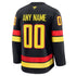Jerseys Teams Fanatics Vancouver Canucks Alternate Premium Custom Jersey Black