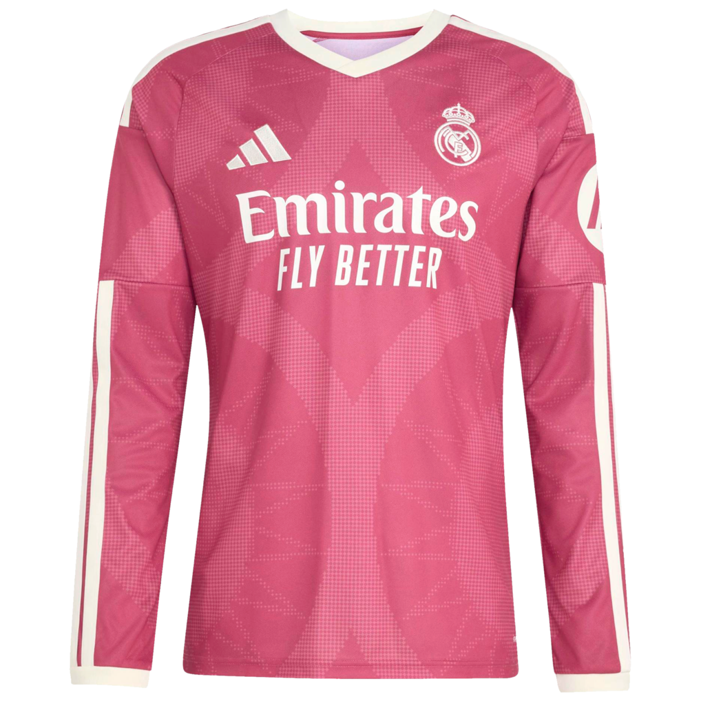 Federico Valverde Real Madrid Jerseys Teams 2026/27 Third Replica Long Sleeve Jersey - Pink