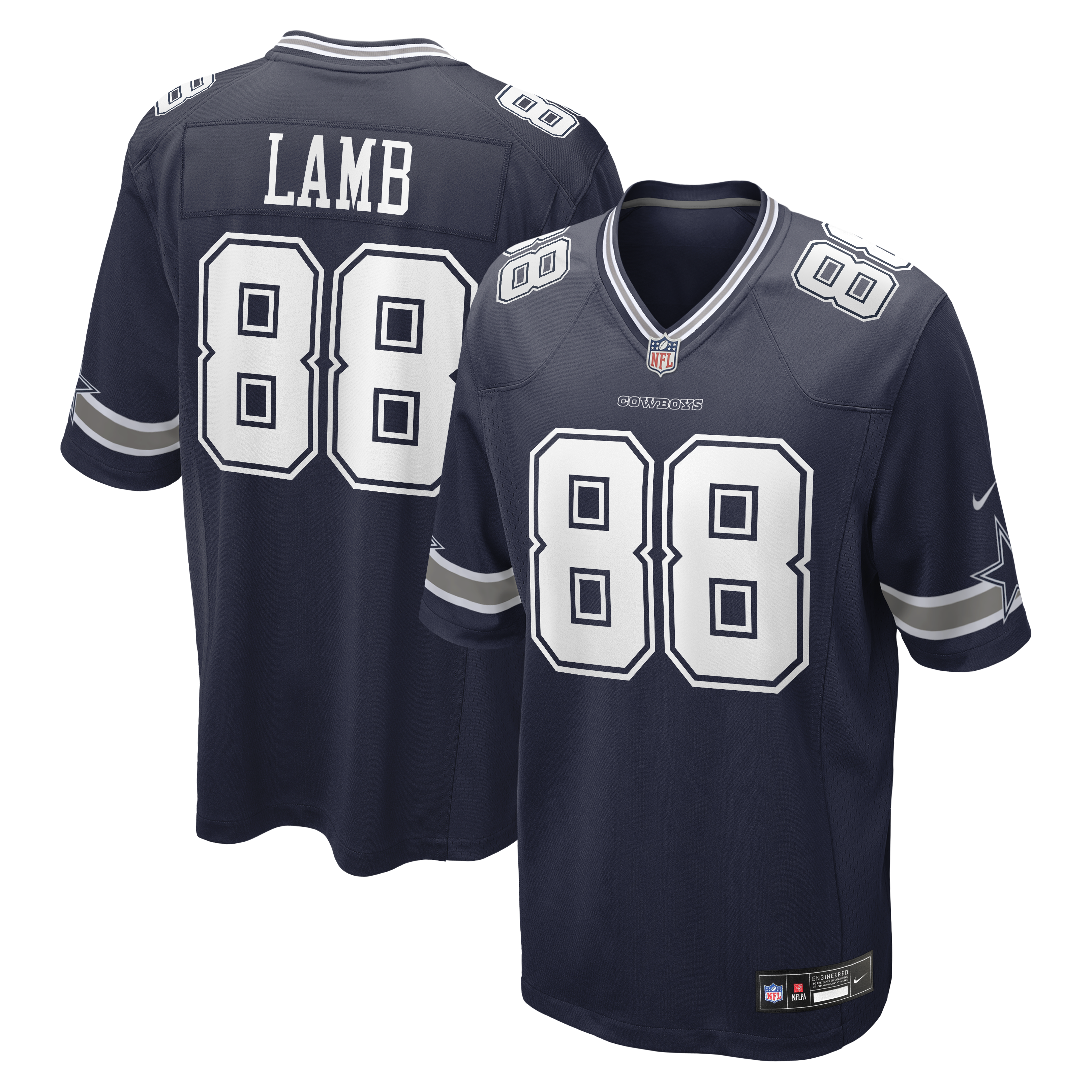 Custom CeeDee Lamb Dallas Cowboys Game Jersey White