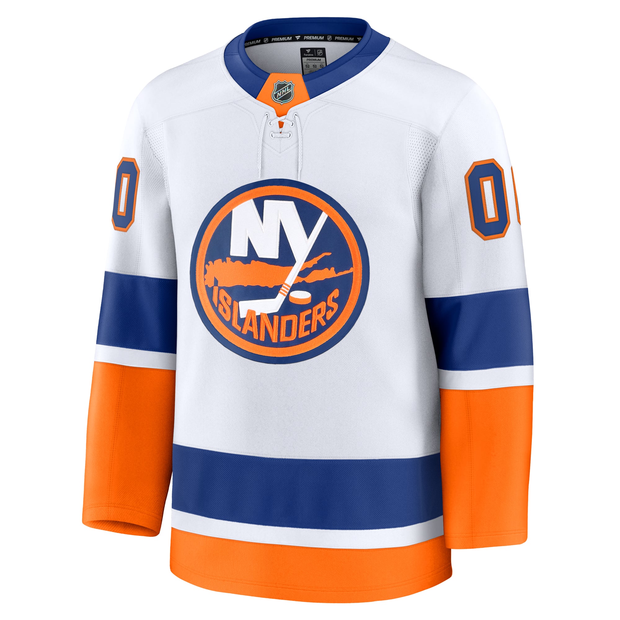 Jerseys Teams Fanatics New York Islanders Away Premium Custom Jersey - White