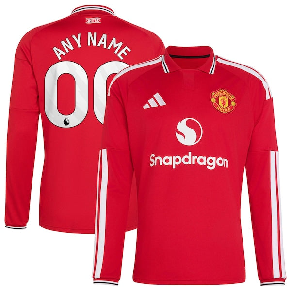 Jerseys Teams Manchester United 2026/27 Home Replica Long Sleeve Custom Jersey Red