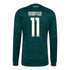 Rodrygo Real Madrid Jerseys Teams 2026/27 Away Replica Long Sleeve Jersey - Green