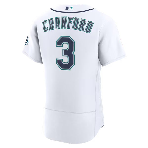 J.P. Crawford Seattle Mariners Jerseys Teams Home 50th Season Authentic Jersey - White