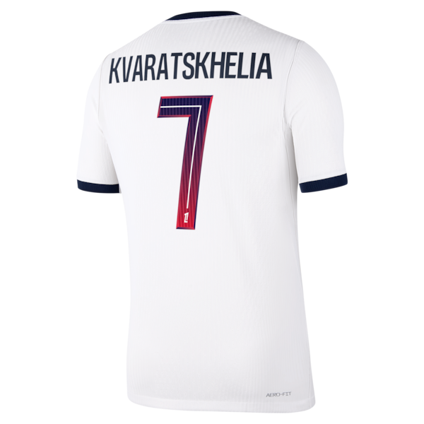 Khvicha Kvaratskhelia Paris Saint-Germain Jerseys Teams 2026/27 Away Match Authentic Jersey - White
