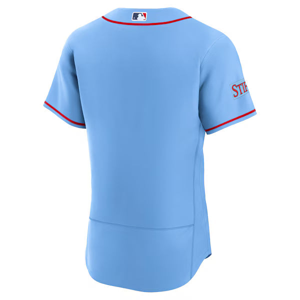 St. Louis Cardinals Jerseys Teams Alternate Sponsor Patch Authentic Jersey - Light Blue