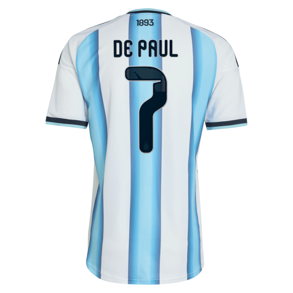 Adidas Rodrigo De Paul Argentina National Team 2026 Home Authentic Jersey White